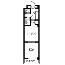 メープル桑園駅の物件間取画像